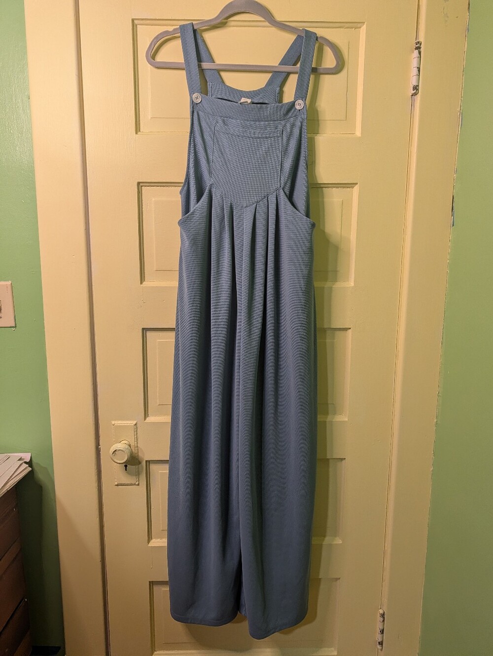 Halara Blue Wide Leg Overall Jumpsuit Size M - Picture 3 of 11